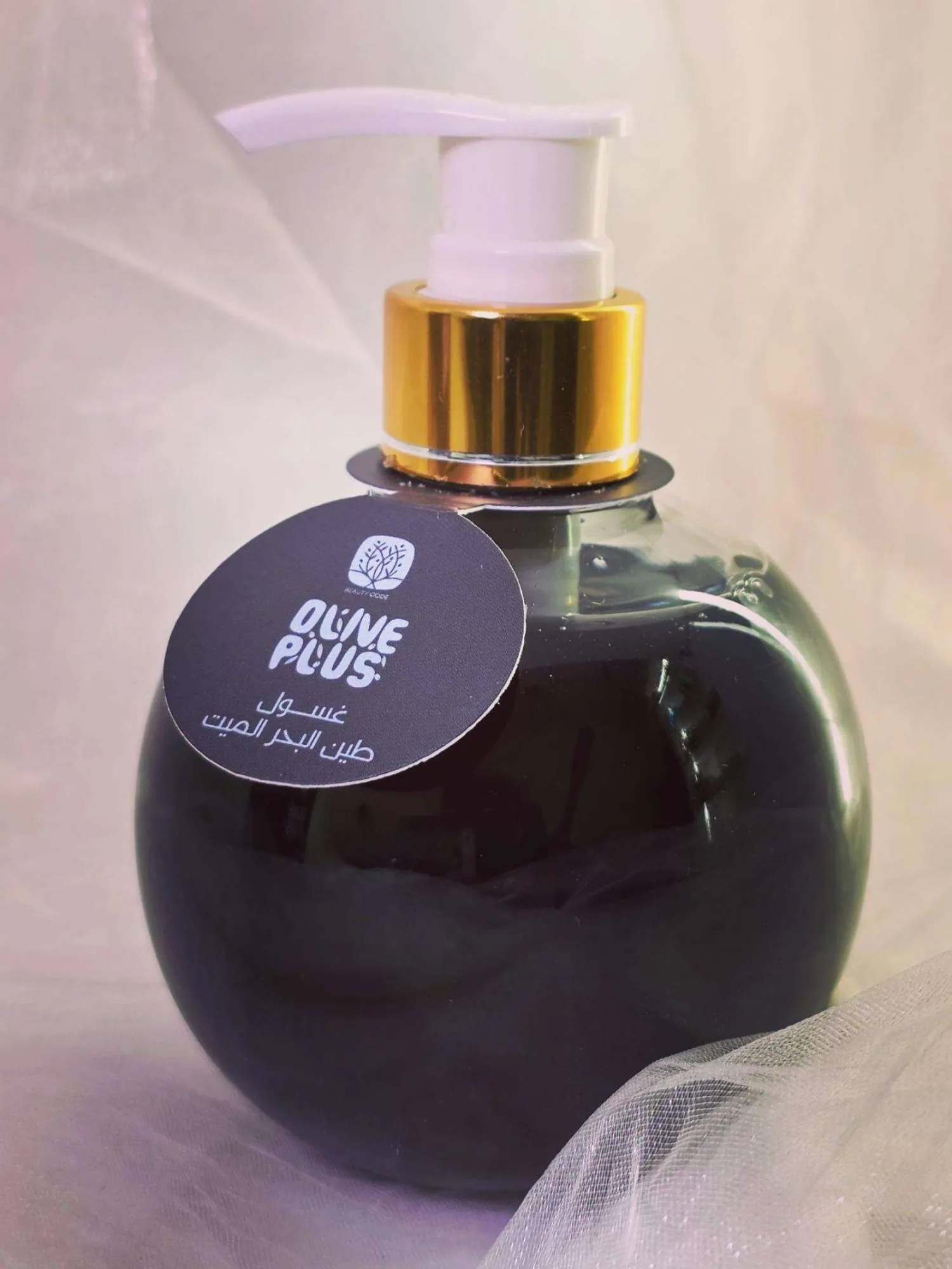 غسول طين البحر الميت العضوي المقشر للبشرة الدهنية وعلاج حب الشباب من أوليف بلس (Olive Plus Dead Sea Mud Face Wash)