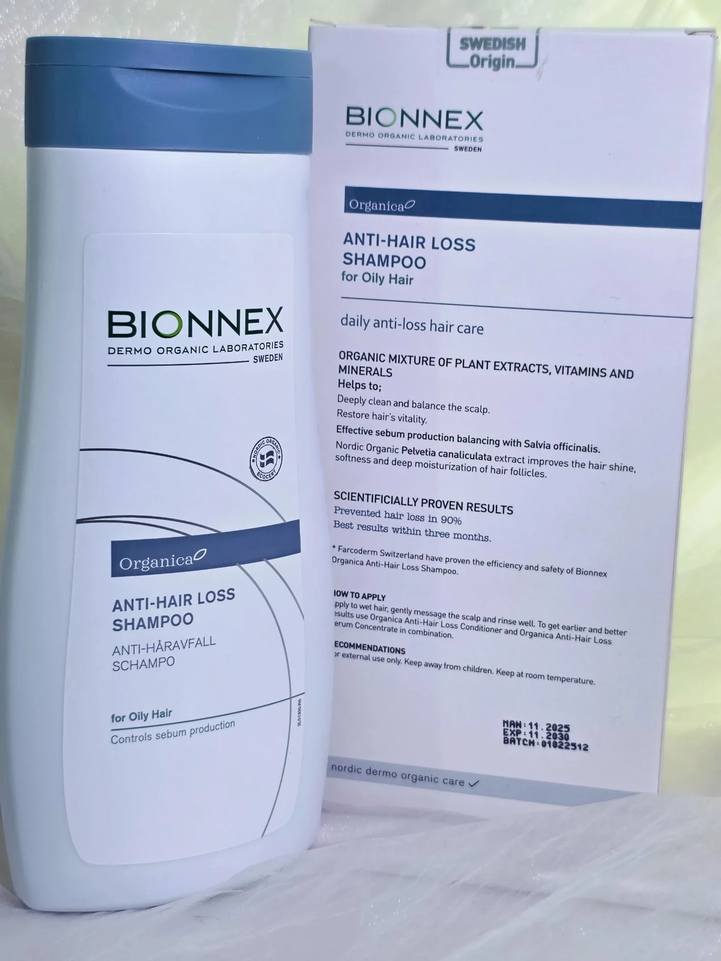 شامبو أورجانيكا الطبي المضاد لتساقط الشعر (للشعر الدهني) من بيونكس (BIONNEX Organica Anti-Hair Loss Shampoo - Oily Hair)