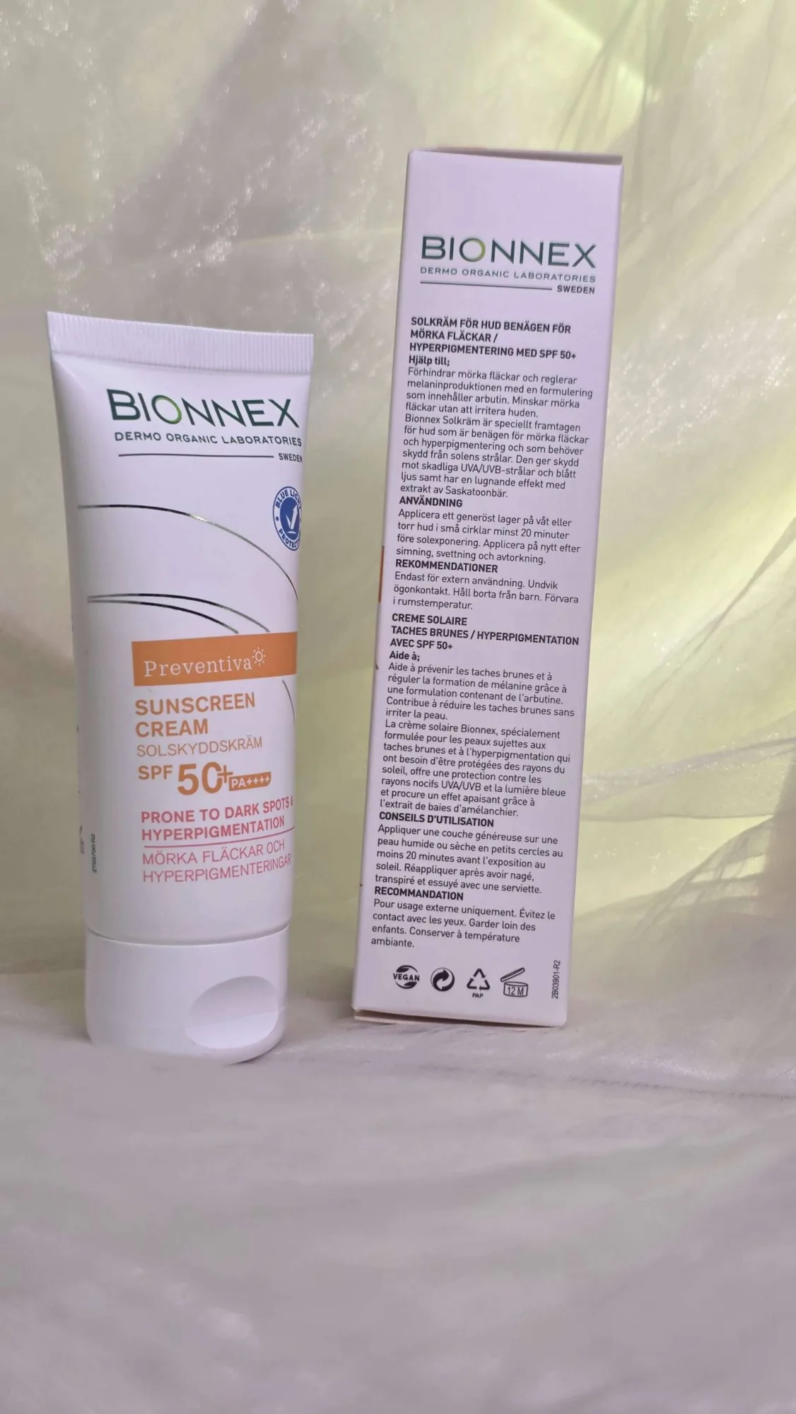 كريم بيونكس بريفينتيفا الطبي واقي الشمس المفتح (للبشرة المعرضة للتصبغات) SPF 50+ (BIONNEX Preventiva Sunscreen Cream SPF 50+)