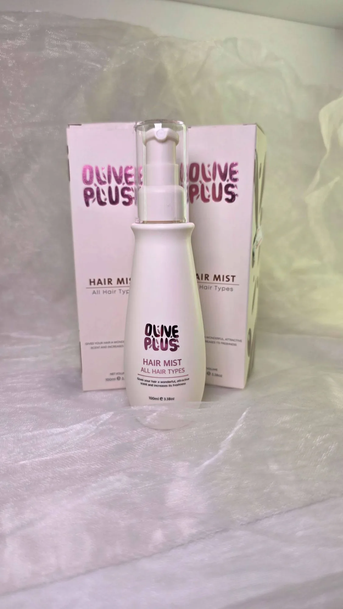 معطر الشعر الجذاب والمنعش لجميع أنواع الشعر من أوليف بلس (Olive Plus Hair Mist)