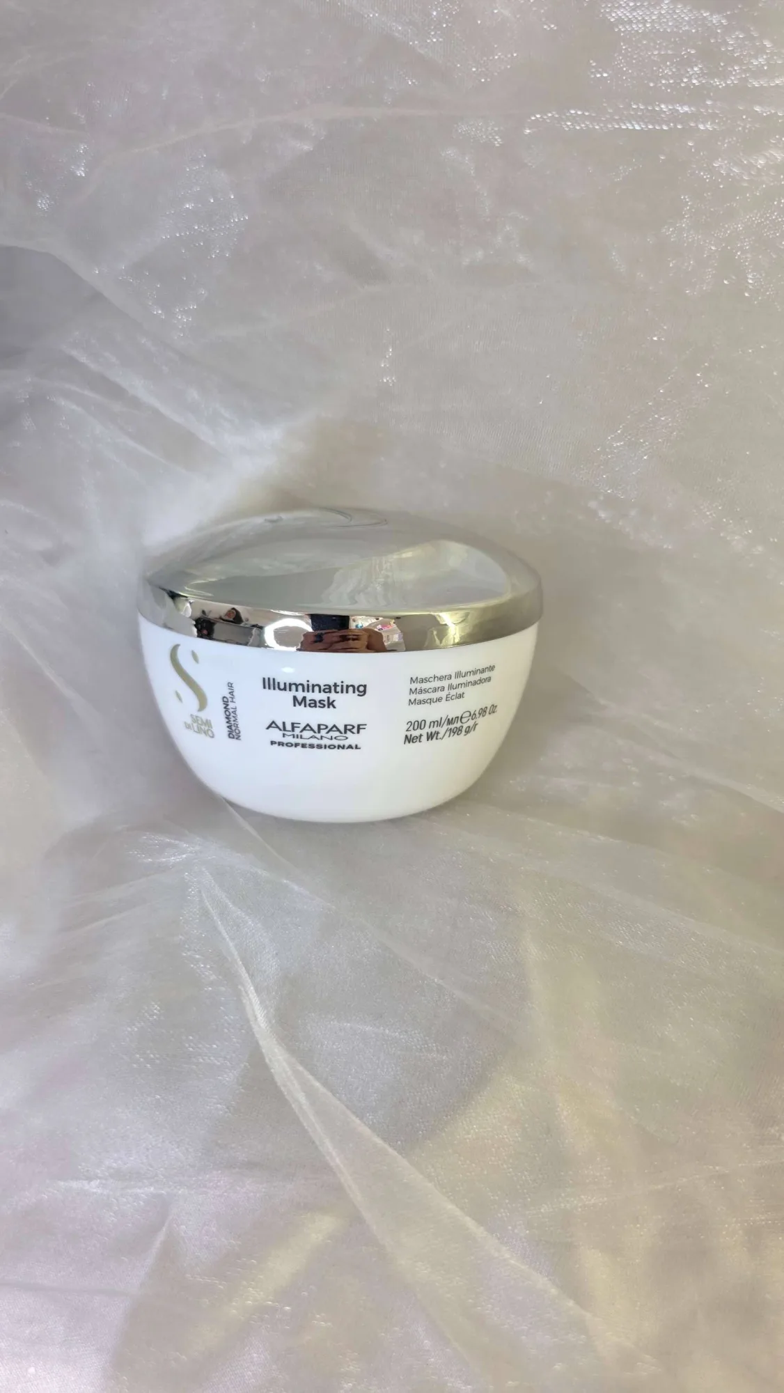 ماسك الفابارف المضيء لترطيب ولمعان الشعر العادي (Alfaparf Semi di Lino Diamond Illuminating Mask)
