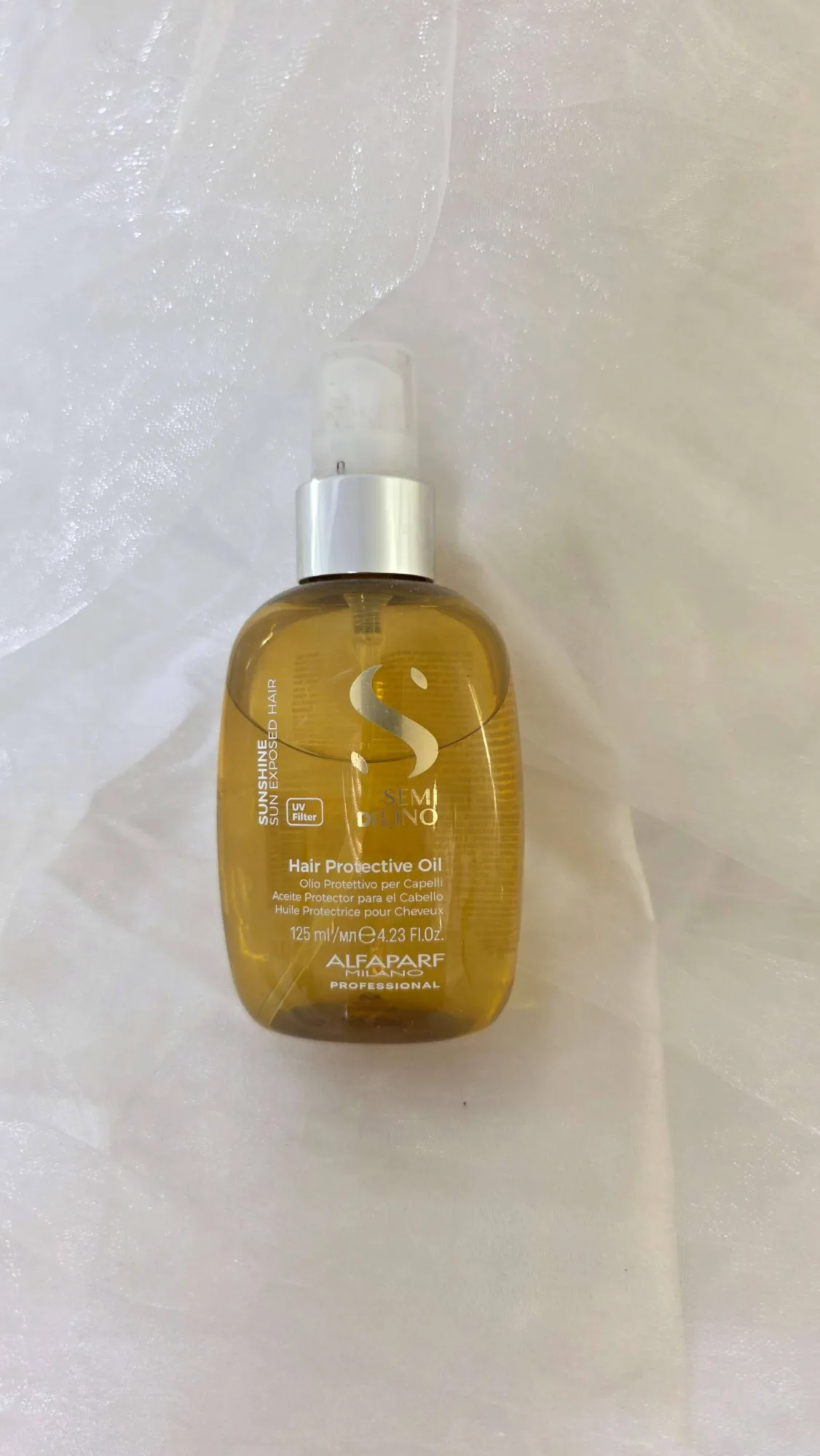 زيت الفابارف سيمي دي لينو صن شاين لحماية الشعر من الشمس (Alfaparf Semi di Lino Sunshine Hair Protective Oil)