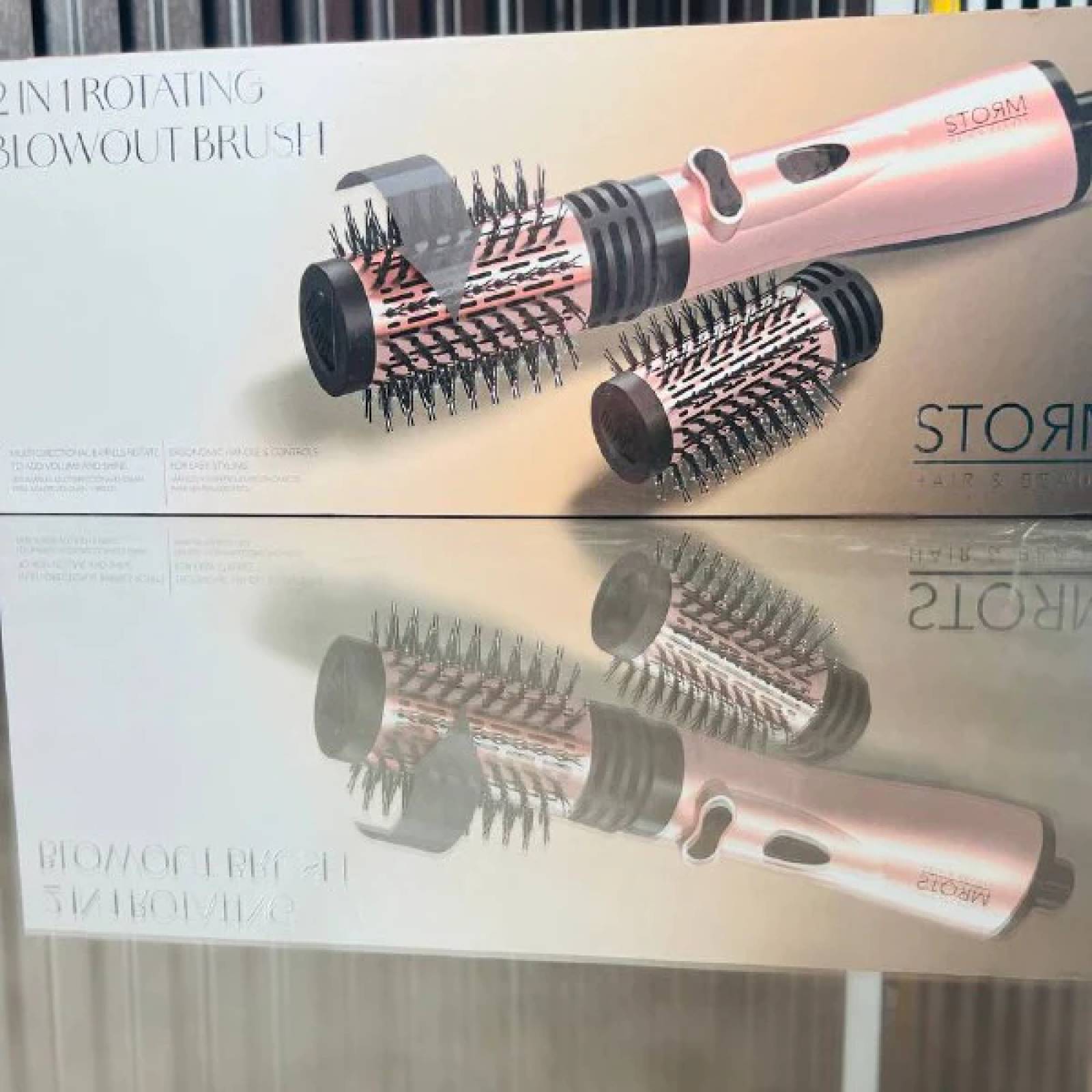 فرشاة دوارة ذكية 2 في 1 لتجفيف وتصفيف الشعر